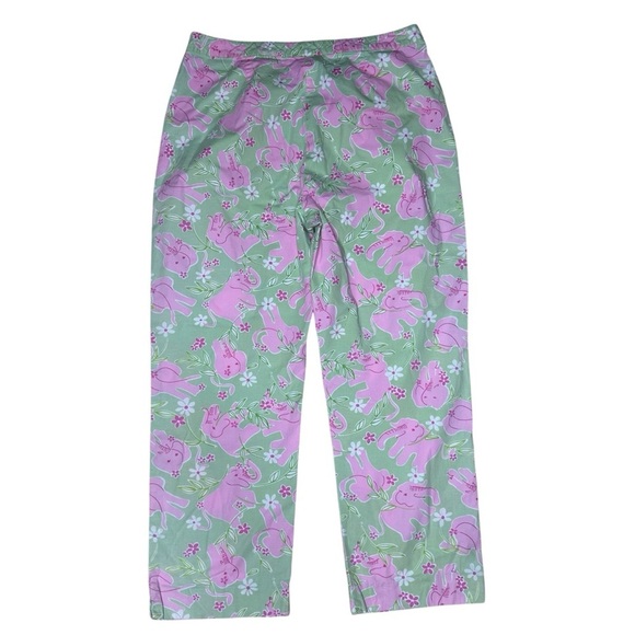 Lilly Pulitzer White Label Vintage Crop Pants. Size 8 - Picture 2 of 9